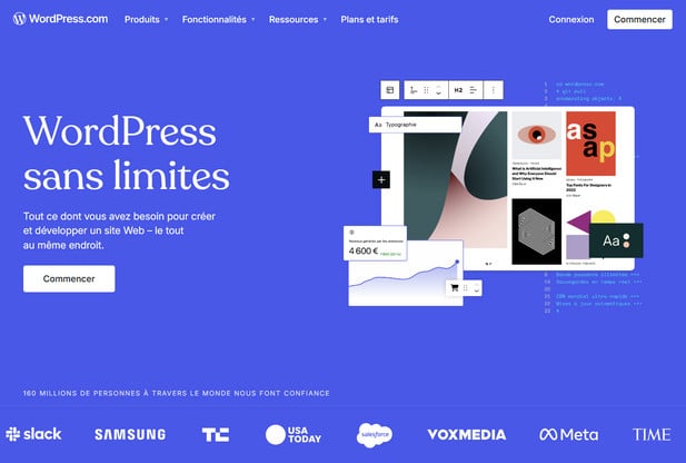 Home page Word Press