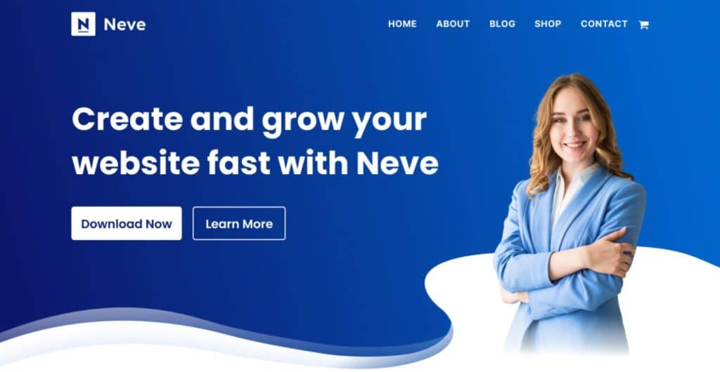 6ème thème wordpress de notre classement des meilleurs thèmes wordpress gratuits : le thème Neve