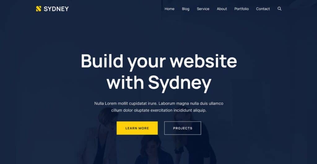 3ème thème wordpress de notre classement des meilleurs thèmes wordpress gratuits : le thème Sydney