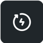 Picto rédacteur web énergie noir