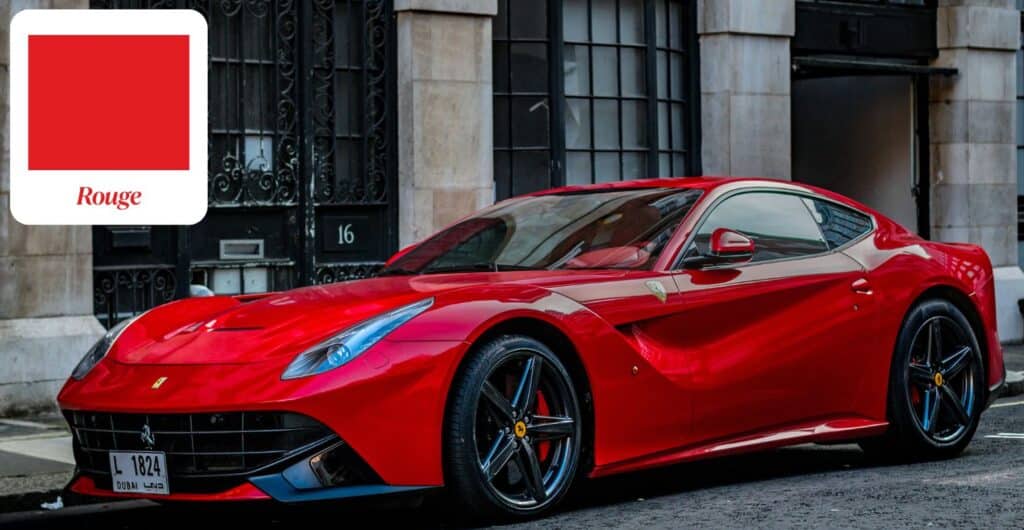 Rouge Ferrari en marketing