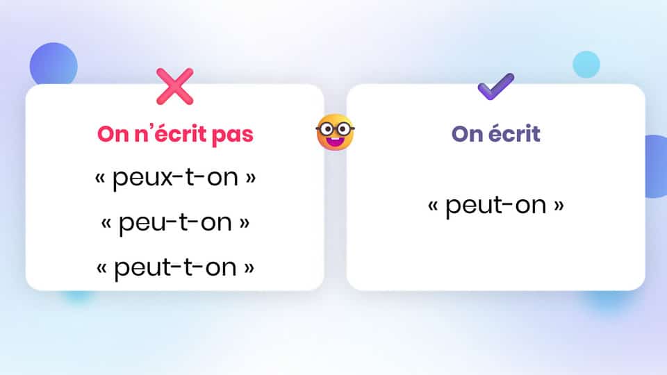 comment écrit-on "peut-on"